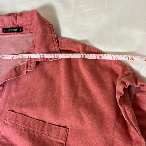 Zilcremo Nantucket Red button down shirt dress 2XL cap sleeve very cute casual - Picture 4 of 8
